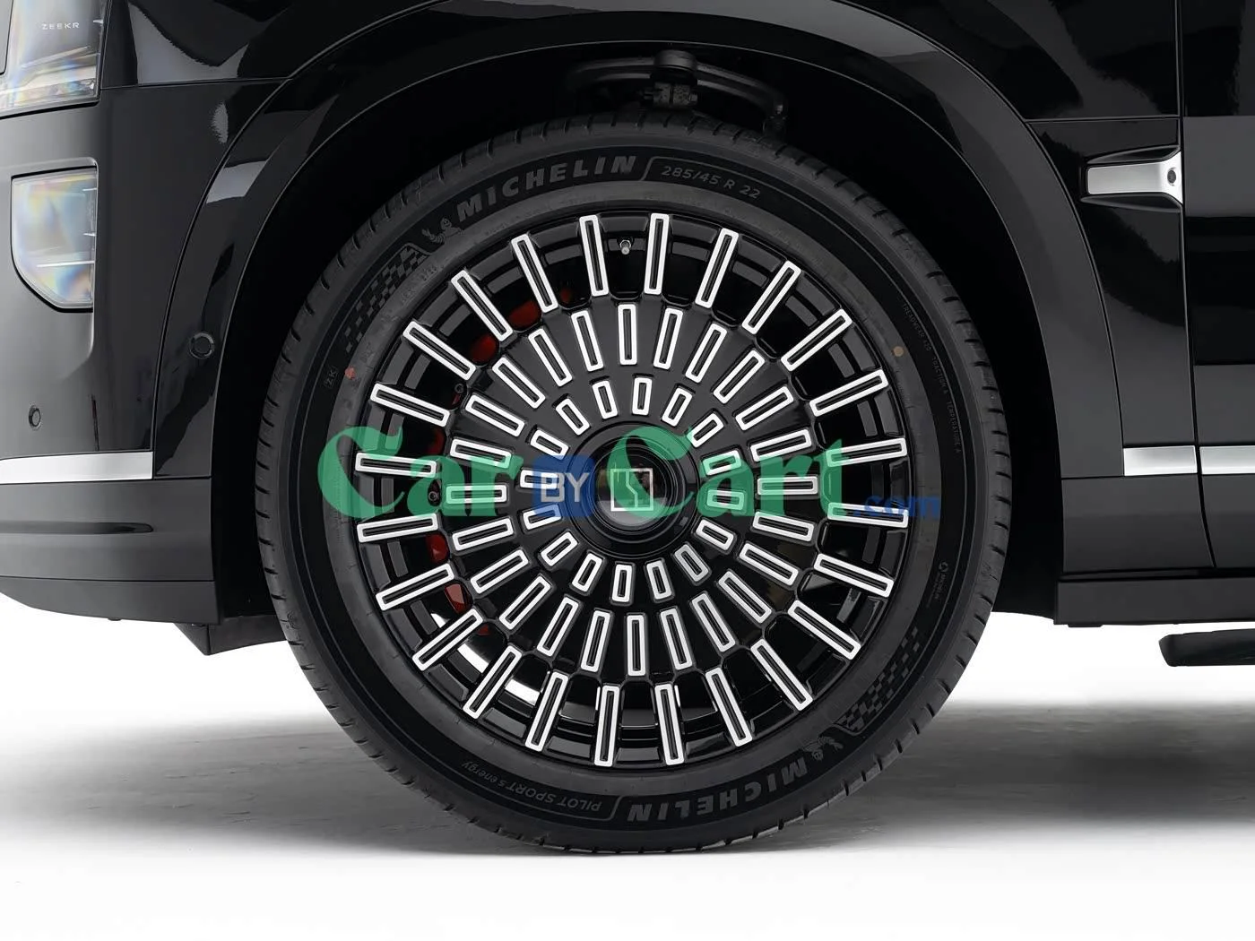 Forged orange calipers with six pistons 22inch