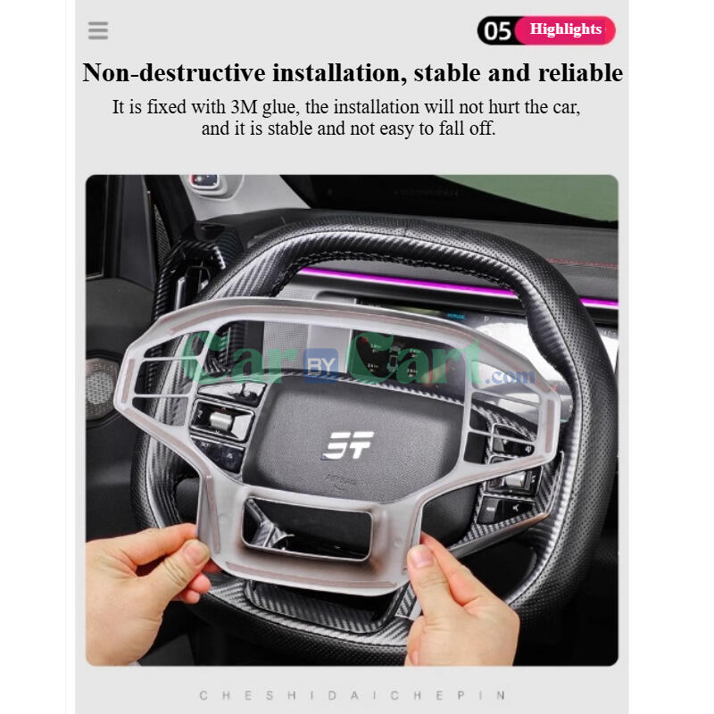 طقم داخلي من ألياف الكربون لمخرج هواء Jetout T2