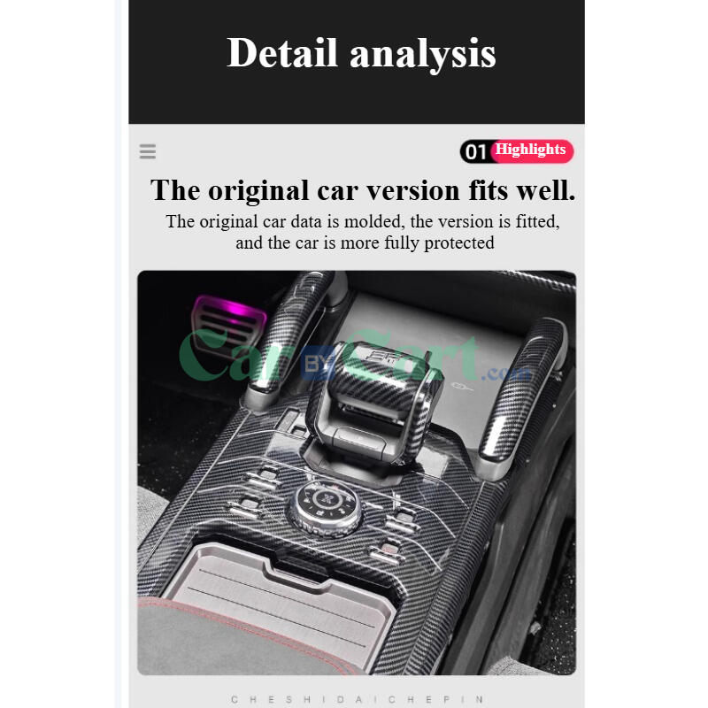 طقم داخلي من ألياف الكربون لمخرج هواء Jetout T2