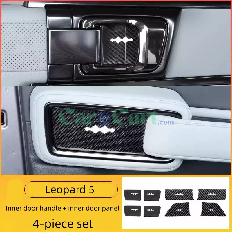 Leopard 5 accessories set inside