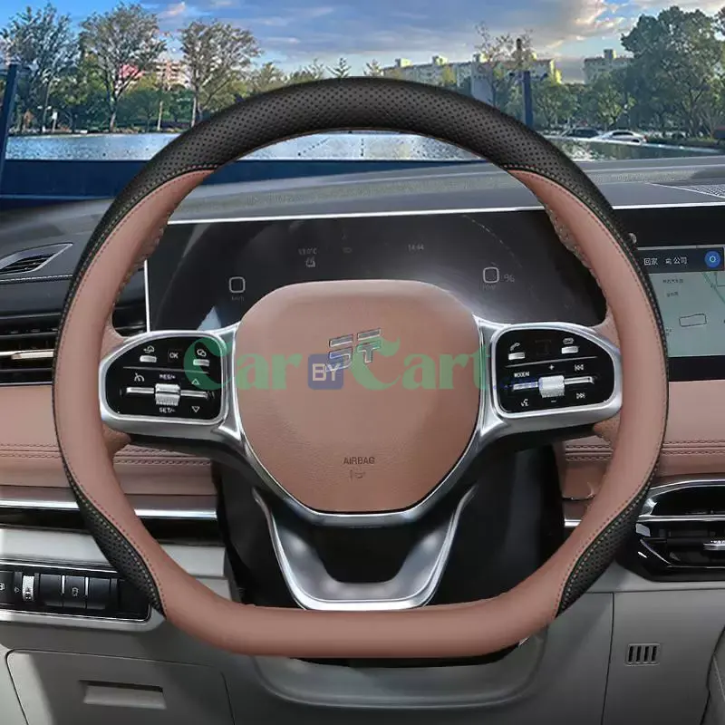 غطاء عجلة قيادة جلد نابا لجيتور X90PLUS 2025