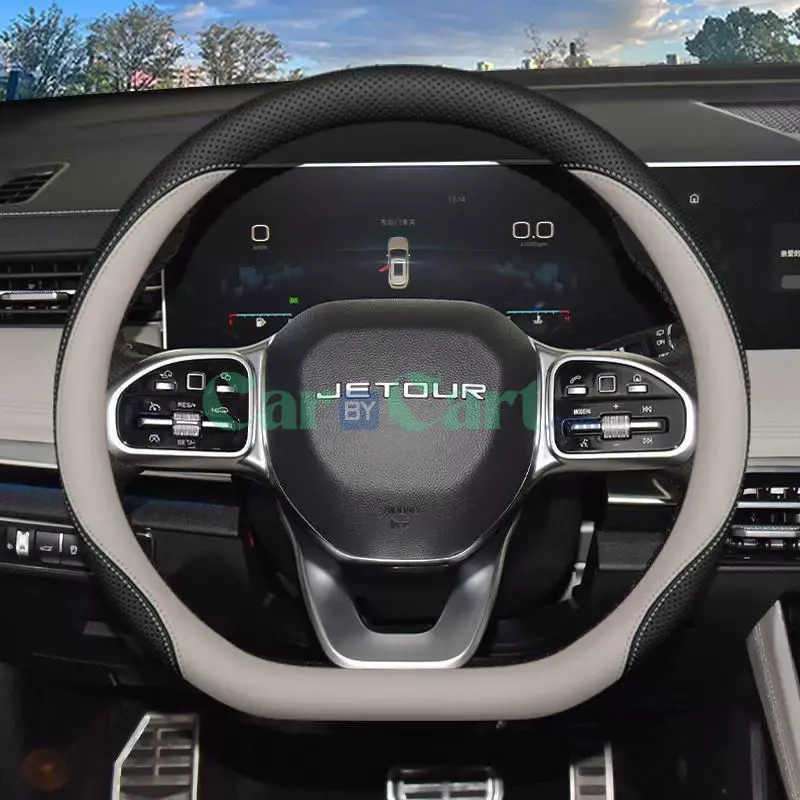 غطاء عجلة قيادة جلد نابا لجيتور X90PLUS 2025