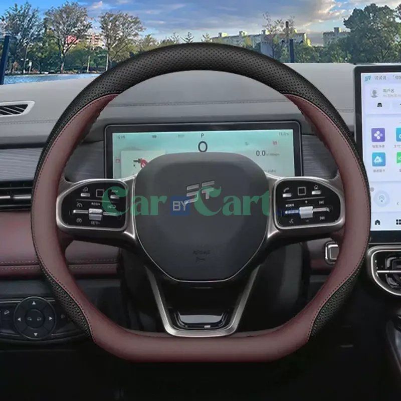 غطاء عجلة قيادة جلد نابا لجيتور X90PLUS 2025