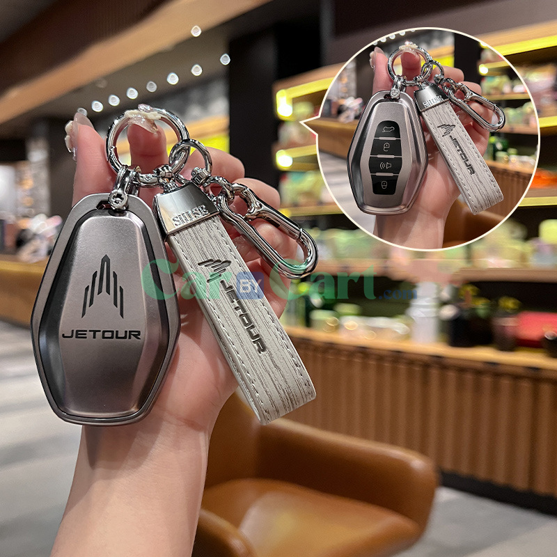 2025 Jetour X90PLUS Wood grain rope Key Case