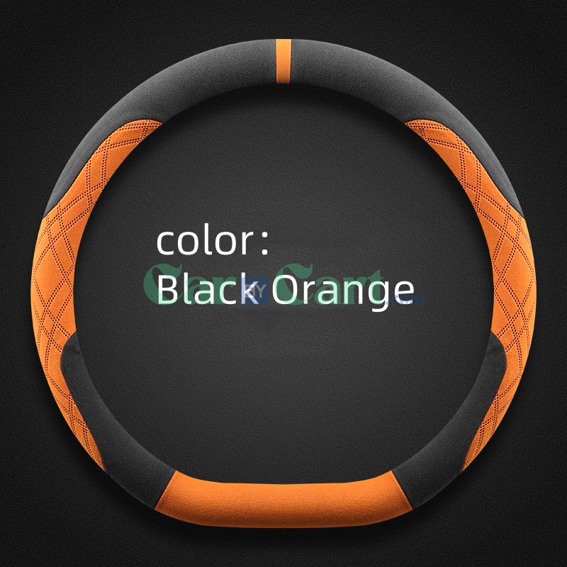 غطاء عجلة قيادة من الجلد السويدي لسيارة جيتور X90PLUS 2025