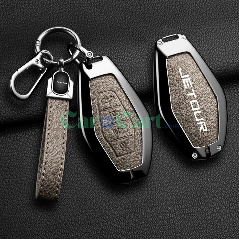 2024 Jetour x90plus Zinc alloy+leather rope key case